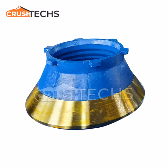 Peças de desgaste de fundição de triturador de cone de manganês Symons 3'' cabeça curta côncavo e manto 0551.3