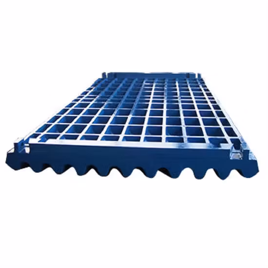 Peças sobressalentes de triturador de mandíbula de fundição com alto teor de manganês Placa de mandíbula