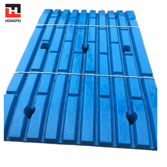 Placa de mandíbula de peças sobressalentes de reposição para triturador Metso